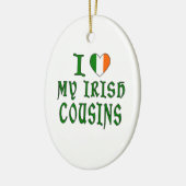 Love irish Cousins Keramisch Ornament (Links)