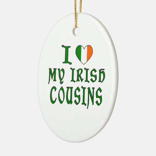 Love irish Cousins Keramisch Ornament (Links)