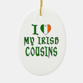 Love irish Cousins Keramisch Ornament (Voorkant)
