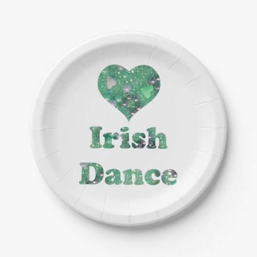 Love Irish Dance Papieren Bordje (Voorkant)
