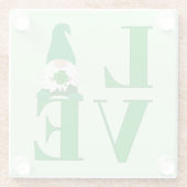 Love Irish Gnome Glazen Onderzetter (Achterkant)