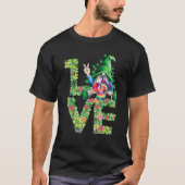 Love Irish Gnome Tie Dye Shamrock St Patrick Day H T-shirt (Voorkant)