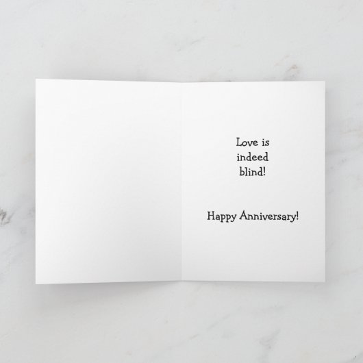 "Love is" 42e bruiloft Jubileum Card Kaart (Binnen)