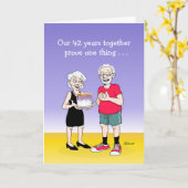 "Love is" 42e bruiloft Jubileum Card Kaart (Gele Bloem)