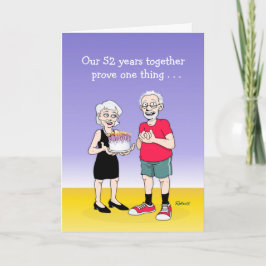 "Love is" 52e Wedding Jubileum Card Kaart