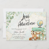 Love is a Adventure Eucalyptus Vrijgezellenfeest Kaart (Voorkant)
