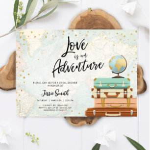 Love is a Adventure Journey Travel Vrijgezellenfee Kaart