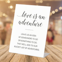 Love is a Adventure Travel Bucket List Wedding
