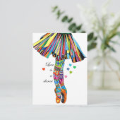 LOVE IS A DANCE BRIEFKAART (Staand voorkant)