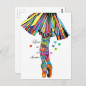 LOVE IS A DANCE BRIEFKAART (Voorkant / Achterkant)
