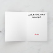 Love is a Maze Romantic Card Kaart (Binnen)