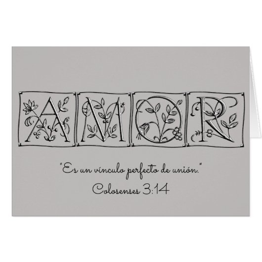 Love is a Perfect Bond of Union~Scripture~Spain (Voorkant Horizontaal)