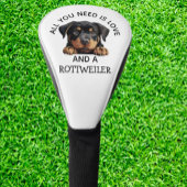  love is a rottweiler golfheadcover