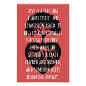 Love is a Tree Foto Afdruk (Voorkant)