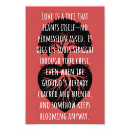 Love is a Tree Foto Afdruk