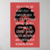 Love is a tree  poster (Voorkant)