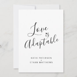 Love is adaptable change to live streaming nodigt aankondiging