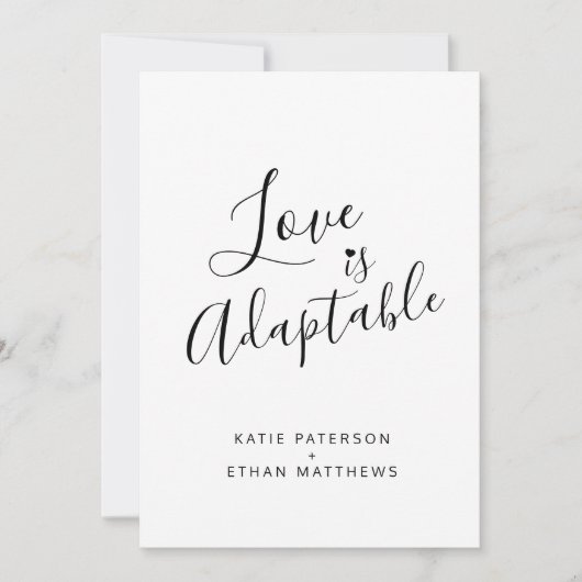 Love is adaptable change to live streaming nodigt aankondiging (Voorkant)