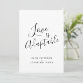 Love is adaptable change to live streaming nodigt aankondiging (Staand voorkant)