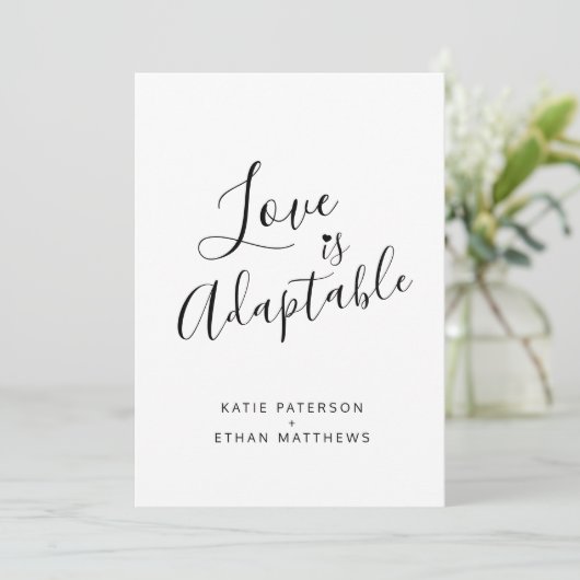 Love is adaptable change to live streaming nodigt aankondiging (Staand voorkant)