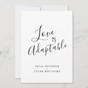 Love is adaptable change to live streaming nodigt aankondiging