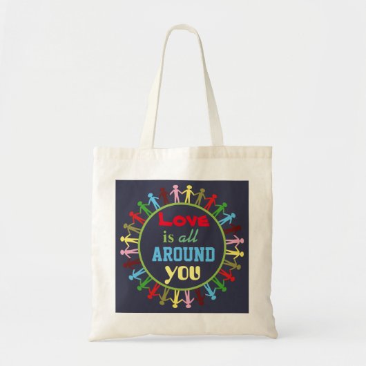 Love is All Around You People United Tote Bag (Voorkant)