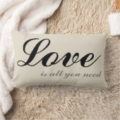 Love is all you need Cushion Beige Kussen (Deken)