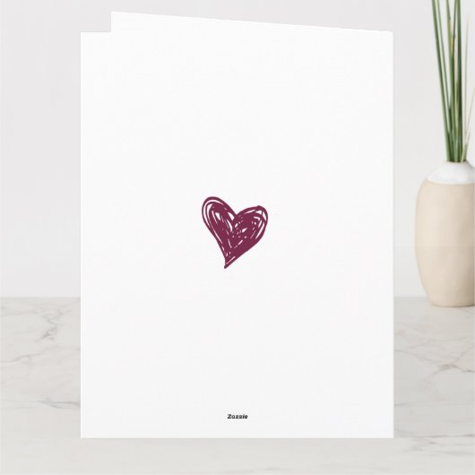 Love is all you need hearts customize inside text kaart (Achterkant)