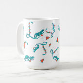 Love is all you need! koffiemok (Voorkant links)