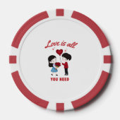 Love Is All You Need Poker Chips (Voorkant)