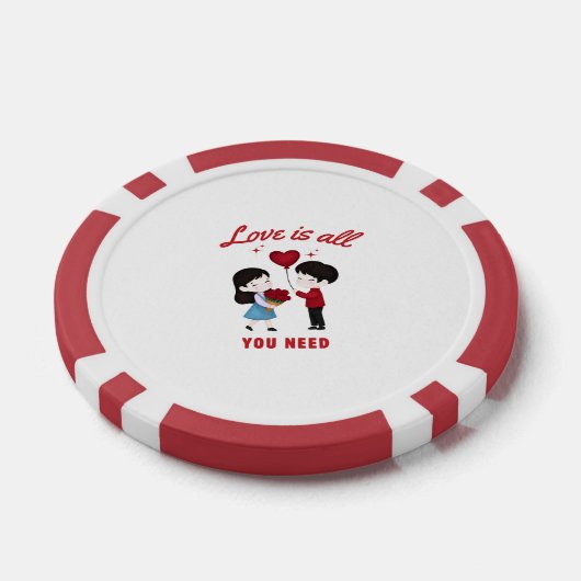 Love Is All You Need Poker Chips (Enkel)