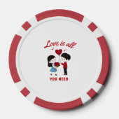 Love Is All You Need Poker Chips (Achterkant)