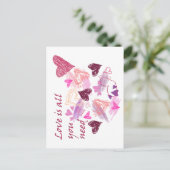 Love is all you need quote briefkaart (Staand voorkant)