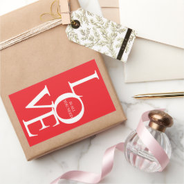 Love is all you need rechthoekige sticker