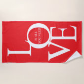 Love is all you need strandlaken (Voorkant)