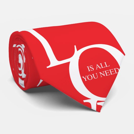 Love is all you need stropdas (Opgerold)