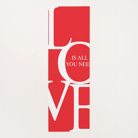 Love is all you need yogamat (Achterkant)