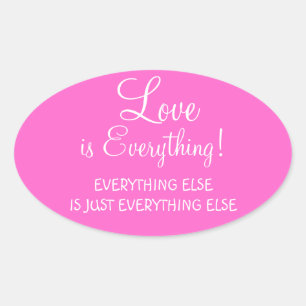 LOVE is Alles-stickers Ovale Sticker