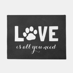 LOVE is alles wat je nodig hebt Aangepaste afdru Deurmat
