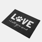 LOVE is alles wat je nodig hebt | Aangepaste afdru Deurmat (Schuin)