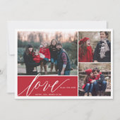 LOVE is alles wat je nodig hebt voor kerstfeestdag Feestdagenkaart (Voorkant)