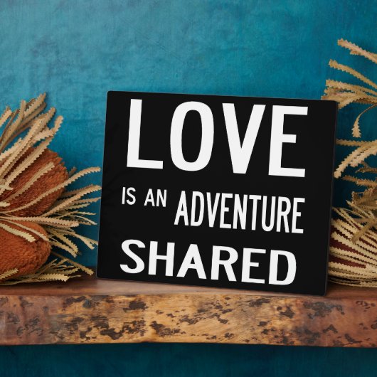 Love is an Adventure Fotoplaat (Zijkant)