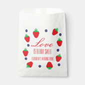 Love is Berry Sweet Fruit Vrijgezellenfeest Bedankzakje (Voorkant)