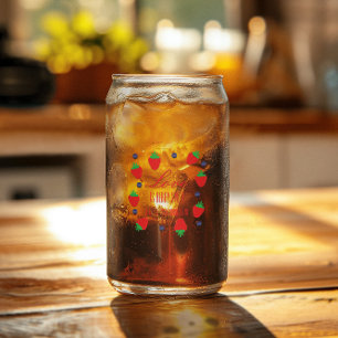 Love is Berry Sweet Fruit Vrijgezellenfeest Blikvorm Glas