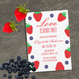 Love is Berry Sweet Fruit Vrijgezellenfeest Kaart