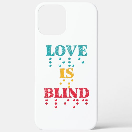 Love is Blind Braille Case-Mate iPhone Case (Achterkant)