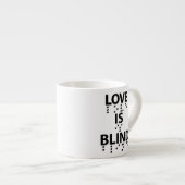 Love is Blind Braille Espresso Kop (Voorkant rechts)