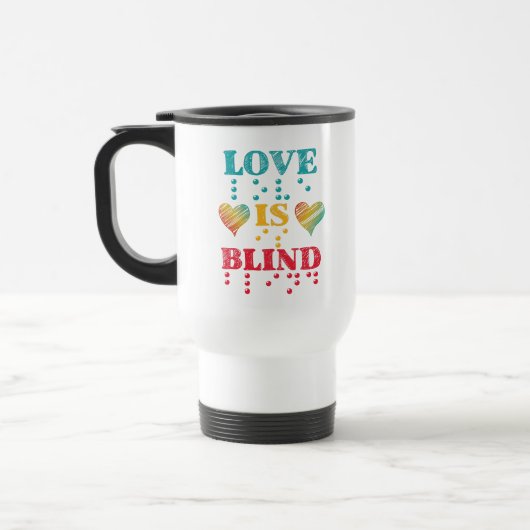 Love Is Blind Braille Hearts Reisbeker (Links)