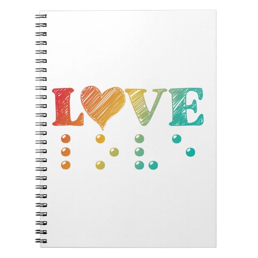 Love is Blind Braille Notitieboek (Voorkant)