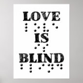 Love is Blind Braille Poster (Voorkant)